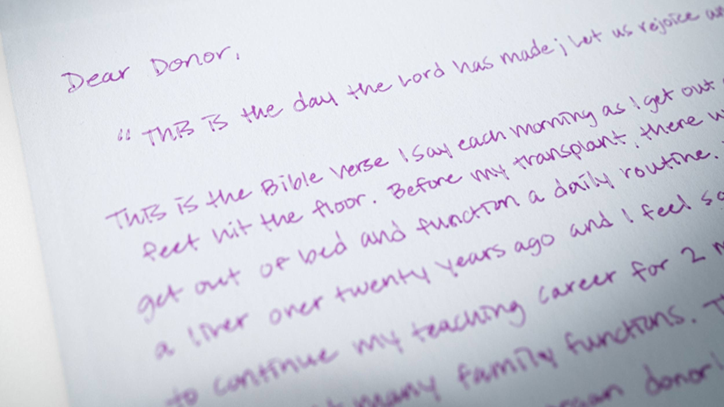 Gayle Best's Dear Donor letter