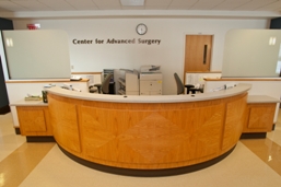 Center for Advanced Surgery desk