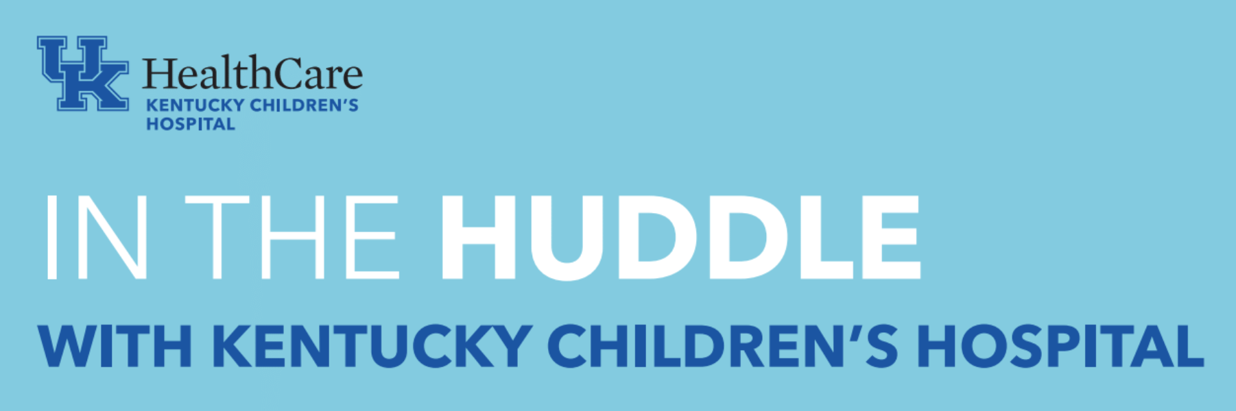 In the Huddle with KCH graphic.
