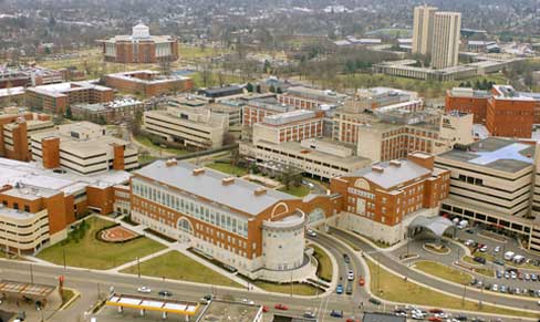 UK campus aerial view