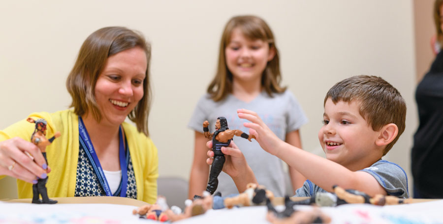 Angela Haepner with Max and Kara Middleton