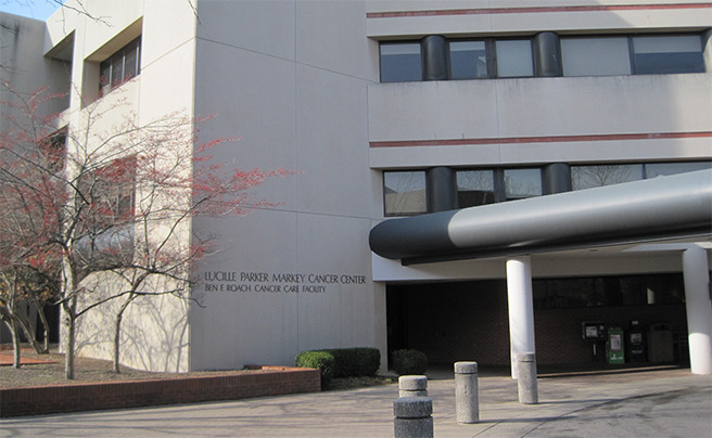 Exterior photo of the Ben F. Roach Cancer Care Facility building