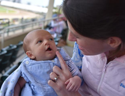 Anna Ciannello holds her son Francis (Frankie)