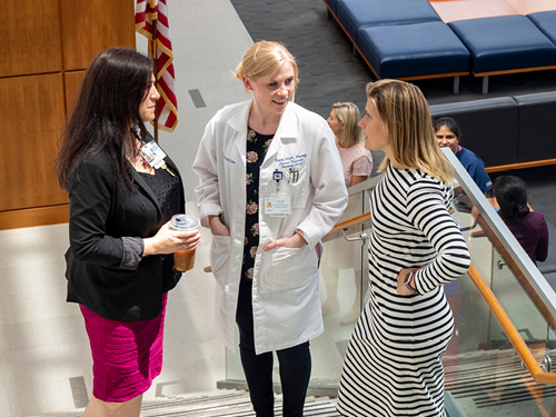  Jessie Dunn, Kayla Kreft and Tracy Macaulay are part of the team delivering specialized care in cardiovascular pharmacy.