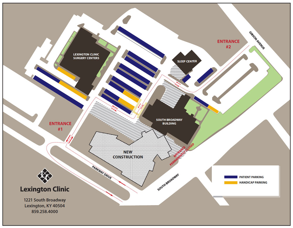 Lexington Clinic surface parking