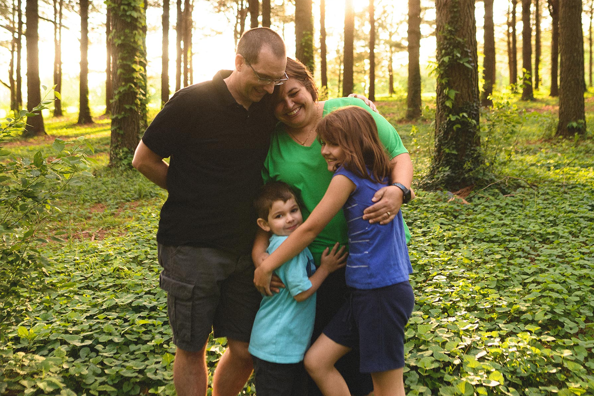 J.C. Middleton and his family