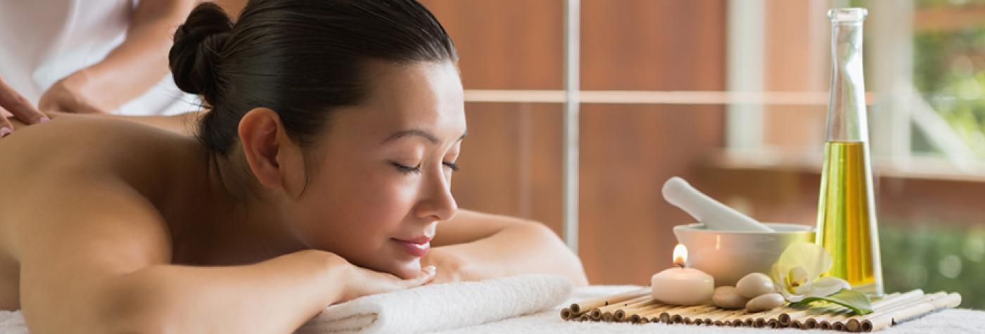 Woman receiving a massage