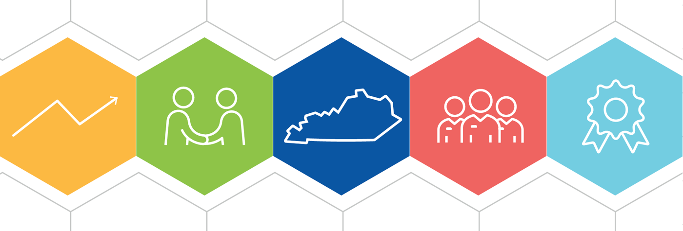 Abstract representation of strategic plan components.